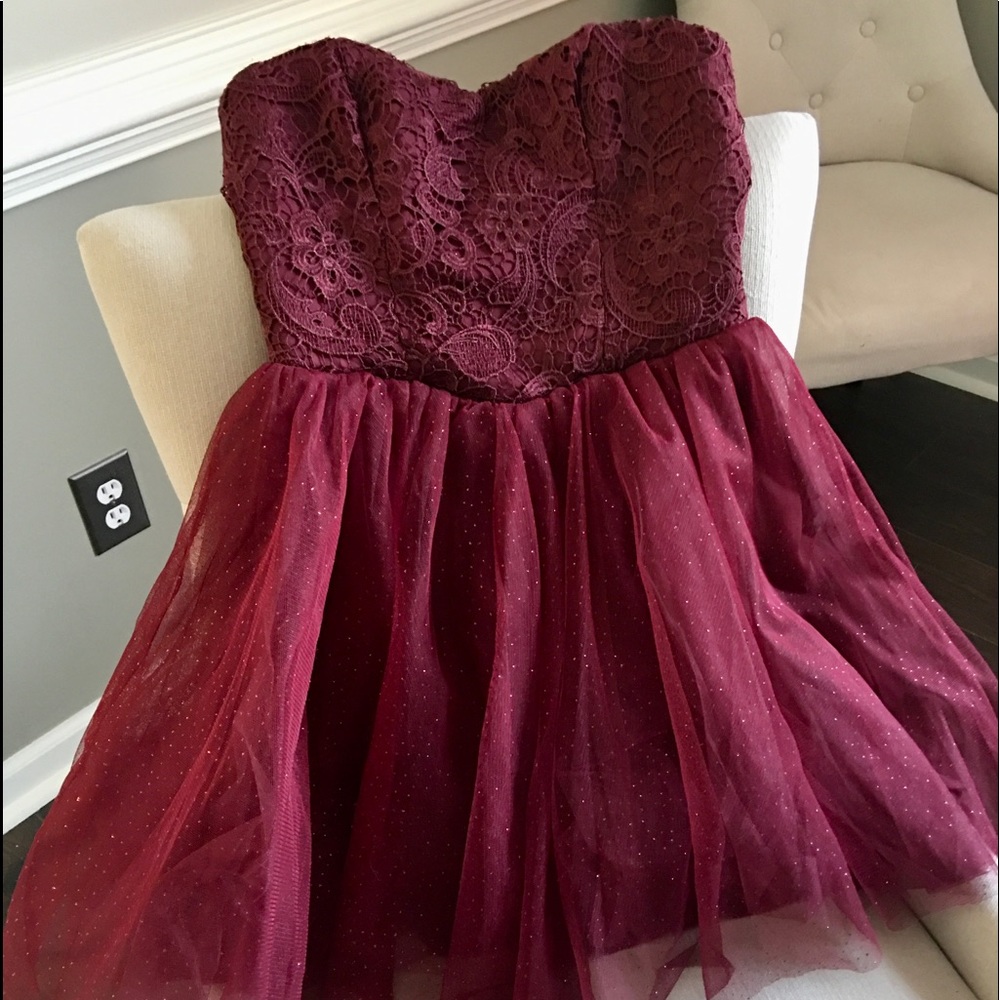 Speechless Girls/Junior Sz 5 Burgundy Dress